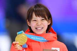高木菜那/Nana Takagi (JPN),  FEBRUARY 24, 2018 - Speed Skating : Women's Mass Start Medal Ceremony at Gangneung Oval during the PyeongChang 2018 Olympic Winter Games in Gangneung, South Korea.  (Photo by MATSUO.K/AFLO SPORT)